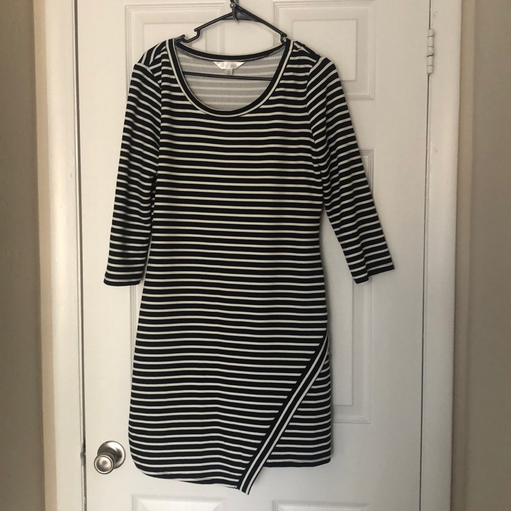 Striped bodycon dress